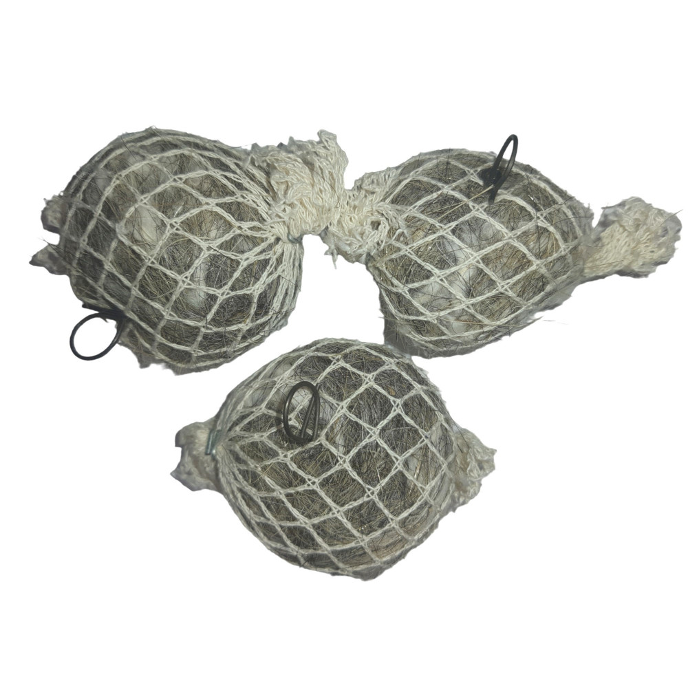 zolux Materiais 3 x 19g de chumaços de rede para ninhos de pássaros Produto de ninho de aves
