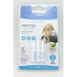 Francodex 3 Insect Repellent Pipettes for Rabbits, Ferrets and Guinea Pigs Care and hygiene
