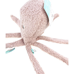 Flamingo Pink Octopus 33 cm tufflove fabric toy for dog Plush for dog