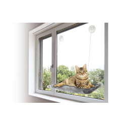 Flamingo Hängemattenbett für Katzen für große Fenster Glasscheibe mindestens 60 cm Schlafen