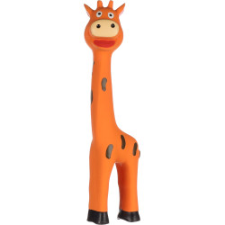 Flamingo Spielzeug 1 Giraffe aus Latex Zufallsfarbe 24 cm für Hunde Quietschspielzeug für Hunde
