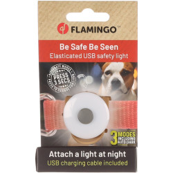 Flamingo Logan dog safety light Dog safety