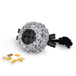 animallparadise Plüschspielzeug Spenderball mit Leckerlis 180 g für Hunde Spiele a Belohnung Süßigkeit