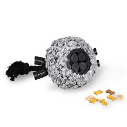 animallparadise Plüschspielzeug Spenderball mit Leckerlis 180 g für Hunde Spiele a Belohnung Süßigkeit
