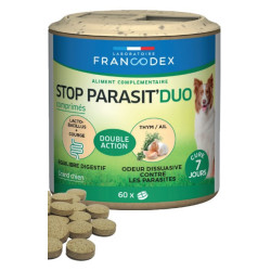 Francodex natuurlijke anti-parasiet 60 tabletten voor grote honden halsband voor ongediertebestrijding