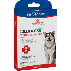 Francodex CBD-halsband voor gewrichtscomfort voor honden van meer dan 20 kg. Anti-Stress