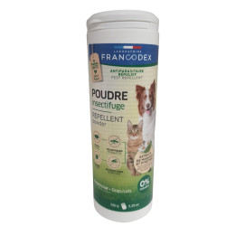 Francodex Pó repelente de insectos 150 g para cães e gatos Pó de controlo de pragas
