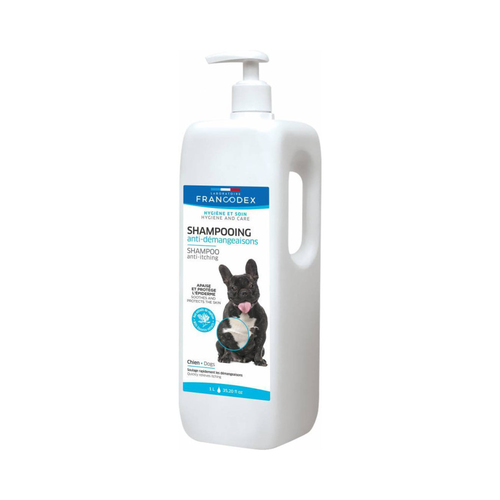 Francodex Shampoo 1Liter Anti-Juckreiz für Hunde Shampoo