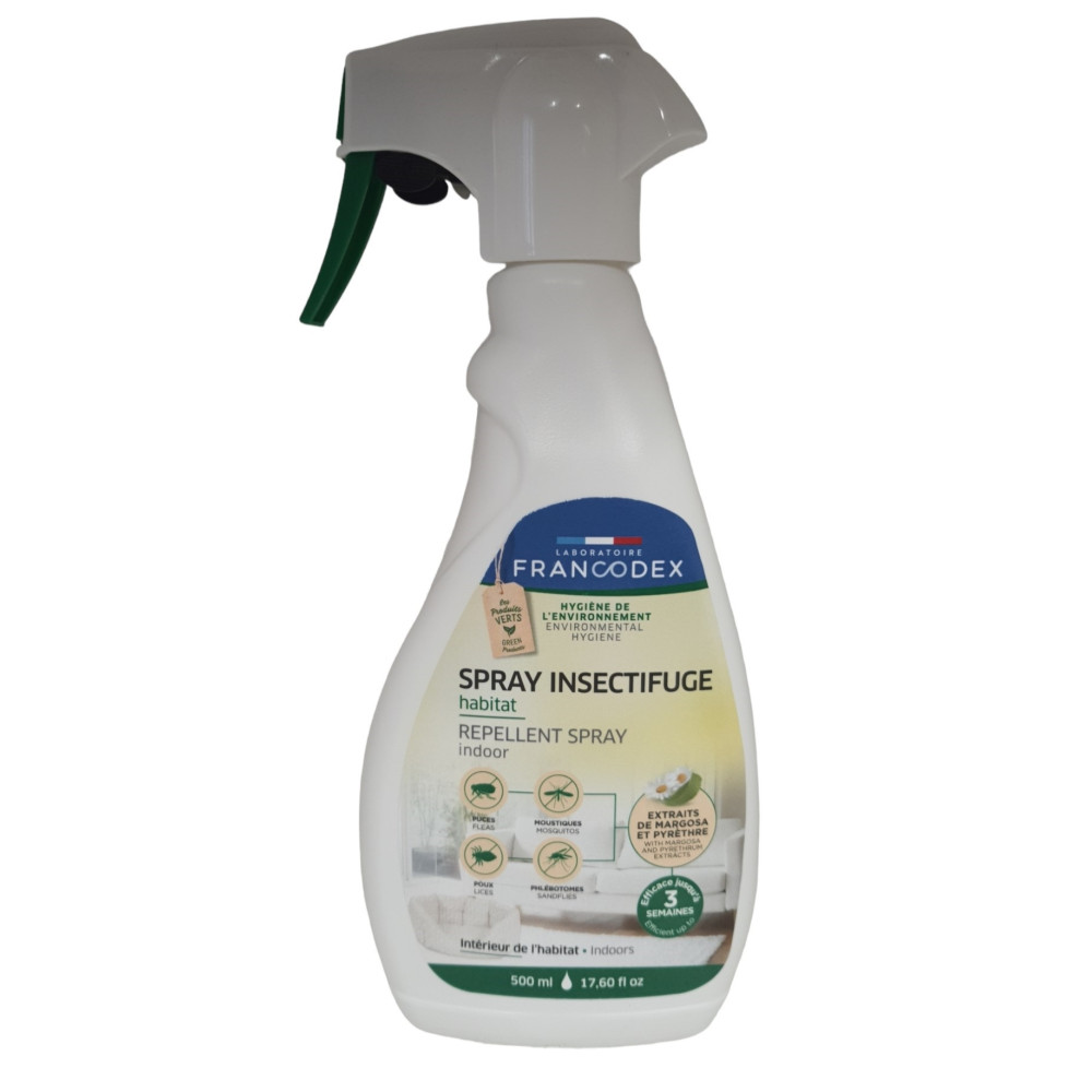 Antiparasitaire pour l'habitat Spray insectifuge 500 ml traitement antiparasitaire pour l'habitat