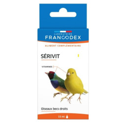 Francodex Vitamin Serivit 15 ml per uccelli Integratore alimentare