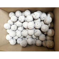 zolux 100 bolas de grasa de 90 gr para aves de todas las estaciones Bola de comida para pájaros