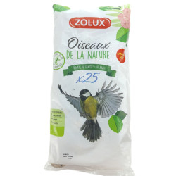 zolux 25 bolas de gordura de 90 g, ou seja, 2,25 kg para aves Bola de comida de pássaro