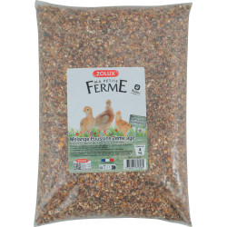 zolux Compound feed, chick mix 2nd age 4 kg low yard. Food