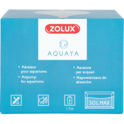 zolux Aeratore gorgogliatore 1,5w portata 18,6 L/h blu per acquario max 50 Litri Pompe d'aria
