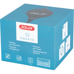 zolux Aeratore gorgogliatore 1,5w portata 18,6 L/h grigio per acquario max 50 Litri Pompe d'aria