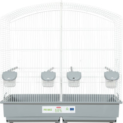 Cages oiseaux Cage Familly blanche gris 70 x 40 x 70cm de hauteur pour oiseaux
