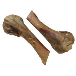 Os véritable Deux os de jambon pour chiens, 460g minimum.
