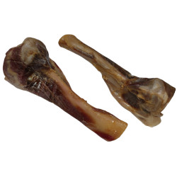 zolux Zwei Schinkenknochen für Hunde. Mindestens 460 g. Echter Knochen