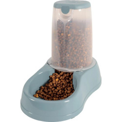 Stefanplast Dispensador de comida para perros 6,5 kg, plástico azul, para perros Dispensador de agua, alimentos