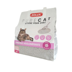 zolux Parfümiertes, klumpendes Mineralstreu 5 Liter bzw. 4.34 kg für Katzen Katzenstreu