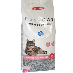 zolux Pure żwirek dla kota mineralny chłonny zapachowy 20 litrów lub 13 kg dla kotów Litiere