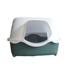 Stefanplast Toaleta zewnętrzna dla kota 56 x 55 x 39 cm zielona Maison de toilette
