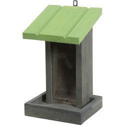 zolux Alimentador de pássaros, madeira verde H 24 cm Alimentador de sementes