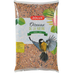 zolux Miscela di semi per uccelli da giardino. Sacco da 5 kg. Cibo per i semi