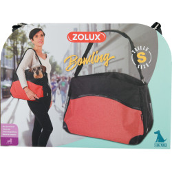 zolux Bolsa Bowling S 42 x 20 x H30 cm roja para perros de hasta 5 kg bolsas de transporte