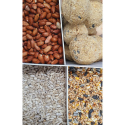 zolux Secchio premium mix 4 varietà, di cui 3 kg di palla di grasso per uccelli Palla di cibo per uccelli