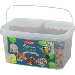 zolux Mix premium bucket 4 varieties including 3 kg grease ball for birds Bird Food Ball