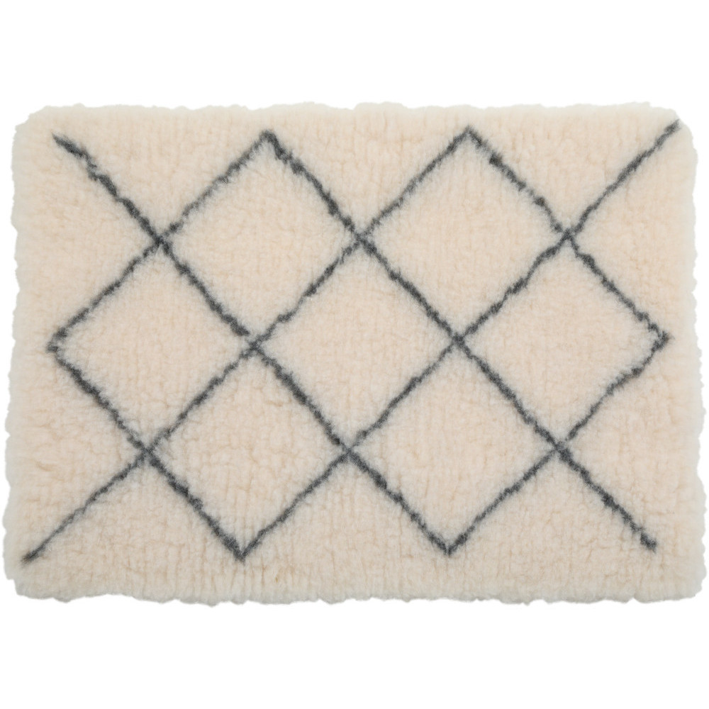 zolux Insulating dog mats 75 x 95 cm beige with berber pattern Dog mat