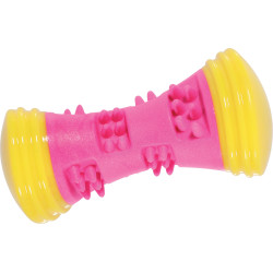 zolux Sunset Dumbbell Toy 15 cm roze voor honden Piepende speeltjes voor honden