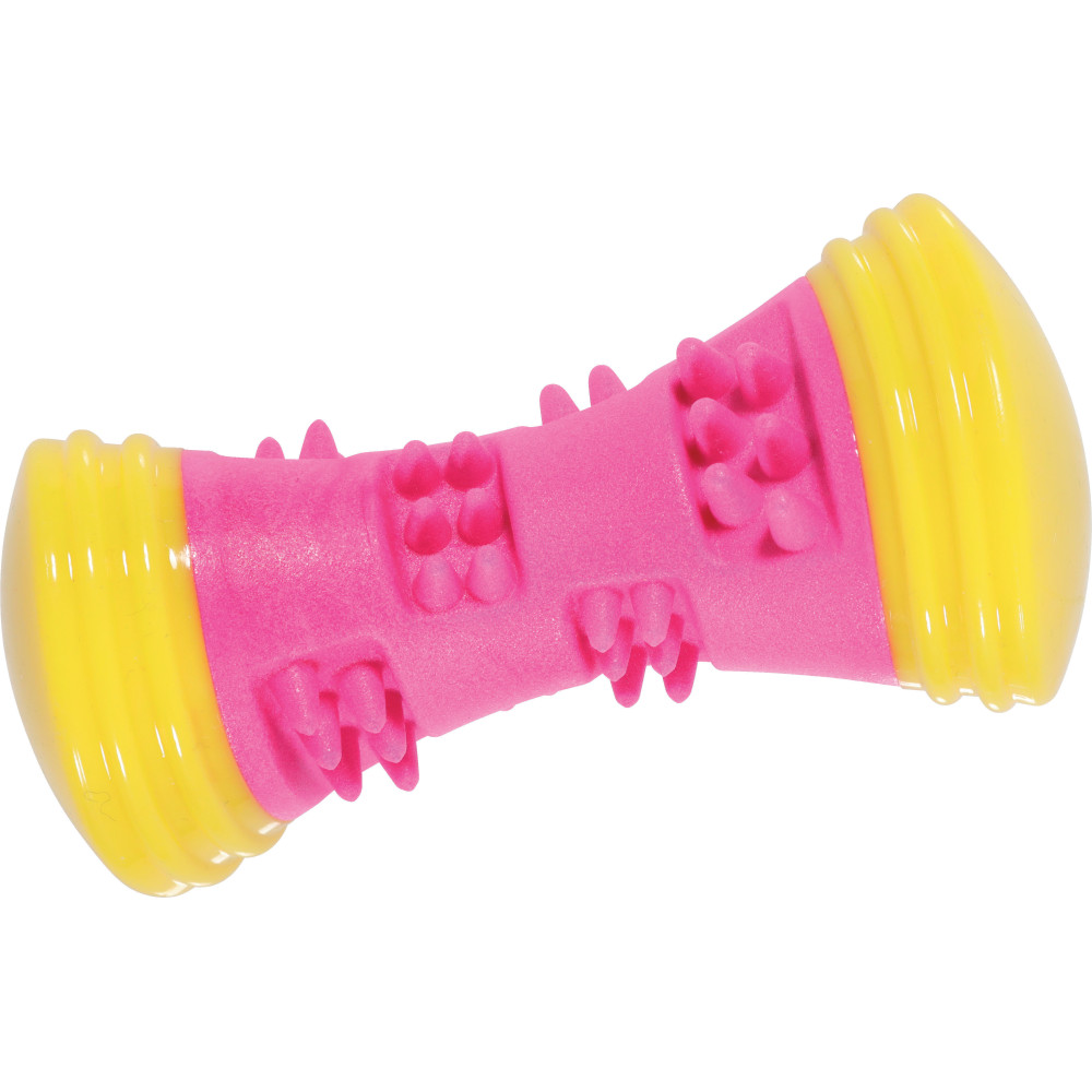 zolux Sunset Dumbbell Toy 15 cm cor-de-rosa para cães Brinquedos de ranger para cães