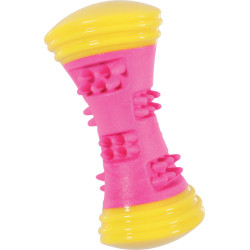 zolux Sunset Hantel-Spielzeug 15 cm rosa für Hunde Quietschspielzeug für Hunde