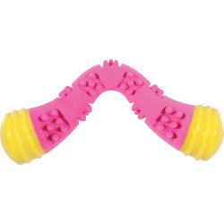 zolux Boomerang Sunset 23 cm rosa Hundespielzeug Quietschspielzeug für Hunde