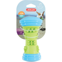 zolux Sunset Dumbbell Toy 15 cm groen voor honden Piepende speeltjes voor honden