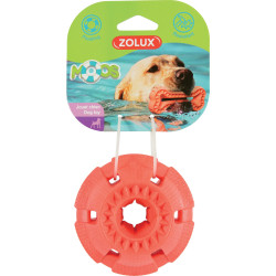 zolux Bola de brinquedo Moos ø 9,5 cm TPR flutuante laranja para cães Bolas de Cão