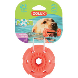 zolux Moos bal speelgoed ø8 cm TPR drijvend oranje voor honden Hondenballen