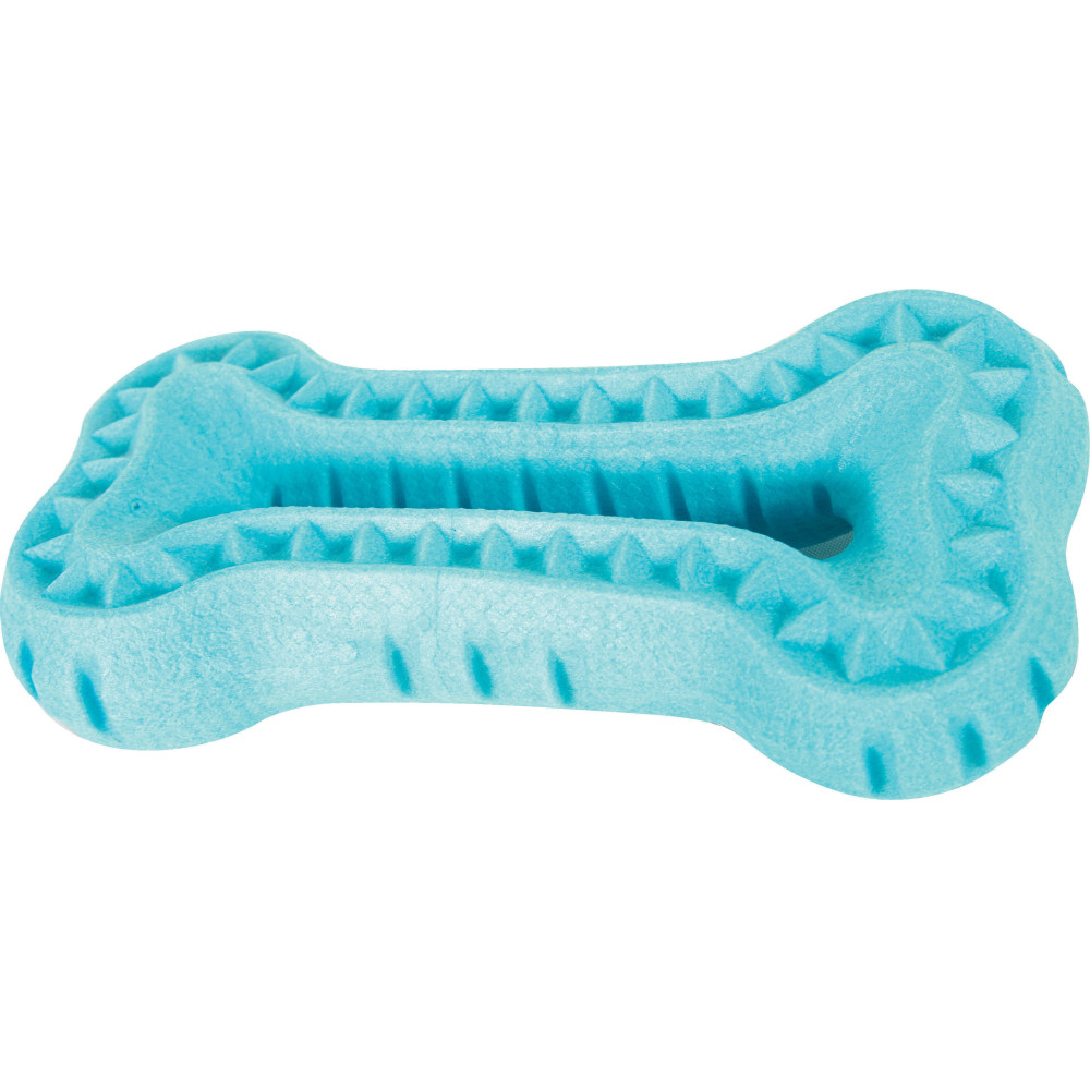 zolux Spielzeug Os Moos TPR schwimmend blau 16 cm x 3 cm für Hunde Bälle für Hunde