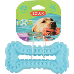 zolux Os Moos Giocattolo galleggiante in TPR blu 16 cm x 3 cm per cani Palline per cani