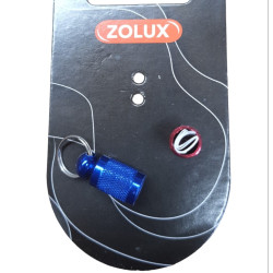 zolux 1 Tube Adresshalter in Blau und Rot für Hunde- oder Katzenhalsbänder Tür Adresse
