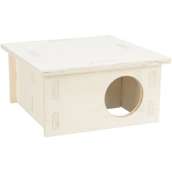 Trixie Casa nido de 2 cámaras 20 x 10 x 20 cm para hámsters y ratones Accesorios para jaulas