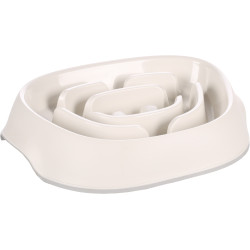 Flamingo White oval anti-wolverine bowl for dogs Food bowl and anti-gobbling mat