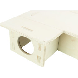 Trixie 3-komorowy domek lęgowy 30 x 12 x 30 cm dla dużych chomików i gryzoni Accessoire de cage