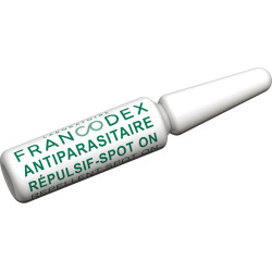 Francodex 4 Pipetas Repelentes de Insectos para Cães com mais de 20 kg fórmula reforçada Pipetas de pesticidas