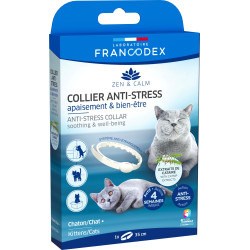 Francodex Coleira anti-stress para acalmar e confortar os gatinhos e gatos Comportamento