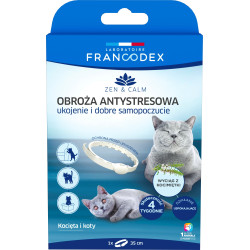 Francodex Collare antistress per tranquillizzare e confortare gattini e gatti Comportamento