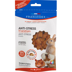 Francodex Anti-Stress-Leckerli Apfelgeschmack 50 g für Nager und Kaninchen Snacks und Ergänzung
