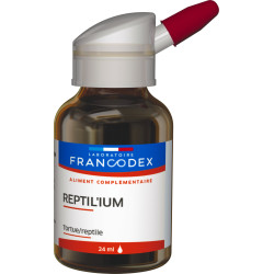 Francodex Reptil'ium 24 ml Panzer- und Skelettfestigkeit für Schildkröten und Reptilien Nahrungsergänzungsmittel